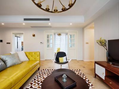 皇庭峰景壹号121平方三室混搭装修案例