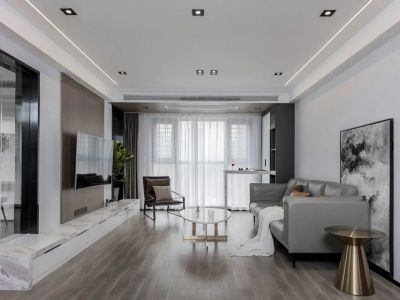 颐馨·湿地壹號118平现代风格三居室装修案例