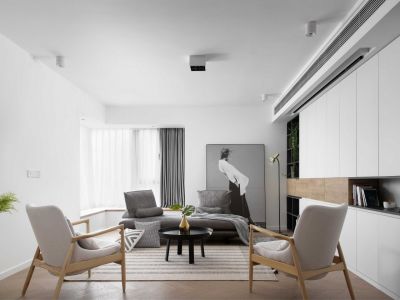 中海·曲江大城125平北欧风格三居室装修案例