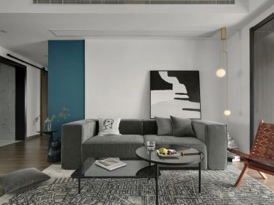 翔龙天地112平方三室现代装修案例