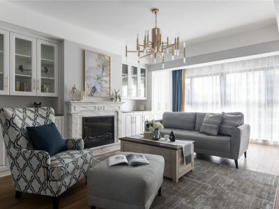 东原凯越印江山美式轻奢风格136平装修案例