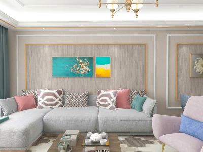 三汇英郡现代轻奢风格120平装修案例