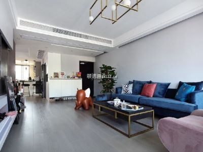 诺德壹号110平现代简约风格装修案例