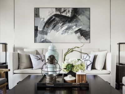 东苑古龙城138平米三居室现代装修案例