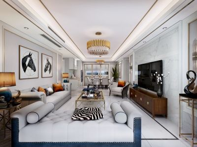 嘉宏锦时126平方四室现代装修案例