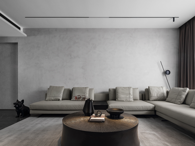 保利叶之林102平米三居室现代装修案例