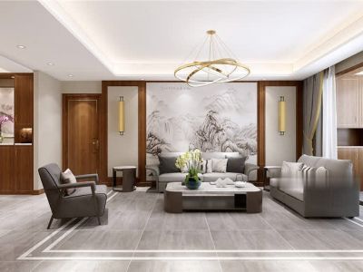 御泉山165平方四室中式装修案例