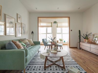 书香门第113平米北欧清新三居室装修案例