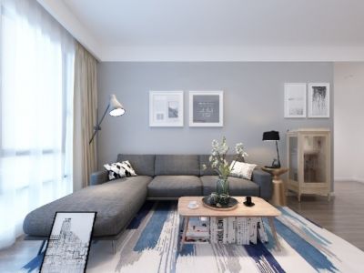 高速时代城116平米现代简约三居室装修案例