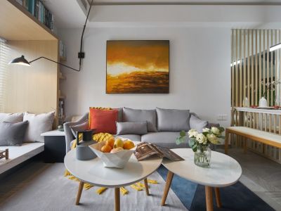 雍荣府99平米日式简约三居室装修案例