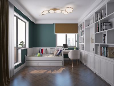 森林湖兰溪谷161平方四室现代装修案例