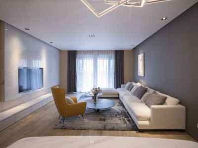 绵州里现代简约风格92平装修案例