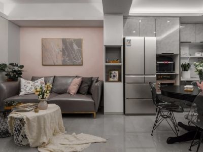 中央华府现代简约风格71平装修案例