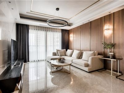 美的·璟悦风华港式风三居室145平米设计效果图案例