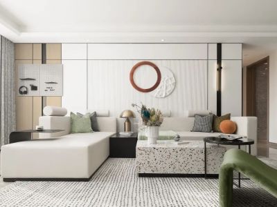 灵广花园108平米三居室现代装修案例