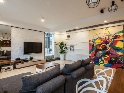 金融家122平米三居室现代装修案例