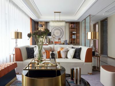 中熙·君墅湾136平方四室美式装修案例