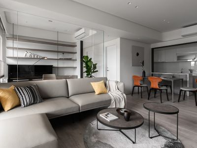 沣东旺城121平现代风格三居室装修案例