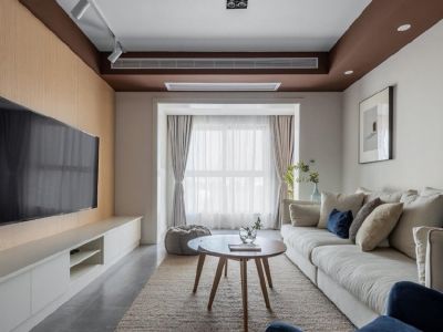 达利广场现代风格112平米三居室装修案例