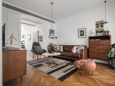 中海寰宇天下123㎡北欧清新三居室装修案例