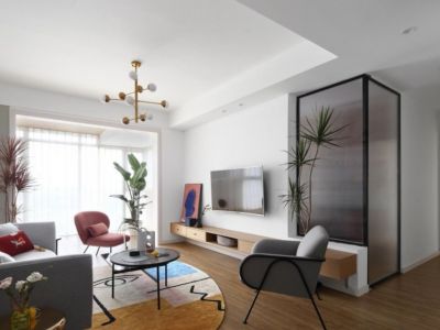 华府新天地116平米北欧三居室装修案例