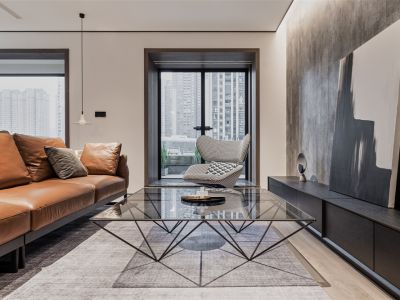 鹿园华府135平简约风格三居室装修案例