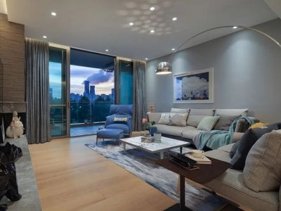 中房馨街里现代风格125平米三居室装修案例