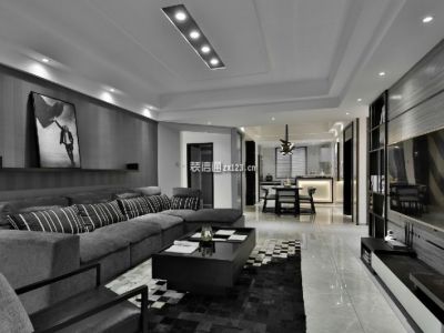 香槟国际120平现代简约风格装修案例