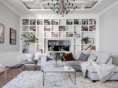 香榭国际115平北欧极简风格装修案例