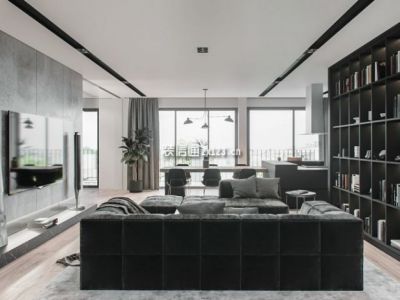 欧洲印象130平现代简约风格装修案例