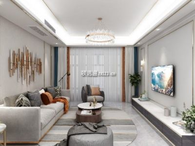 凯德卓锦万黛120平现代轻奢风格装修案例