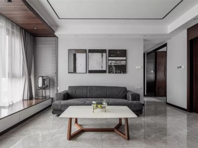 万科翡翠东第99.5㎡三居室现代风格装修案例