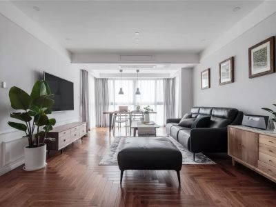 万科紫院120㎡三居室现代简约装修案例