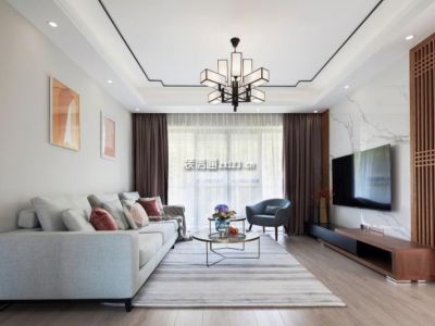 长虹和悦府128平现代简约风格装修案例