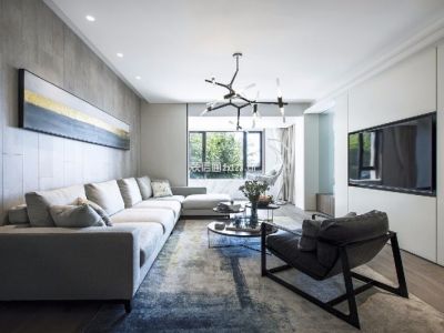 天誉花园89平现代简约风格装修案例