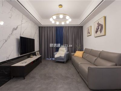 都城雅颂居115平现代简约风格装修案例