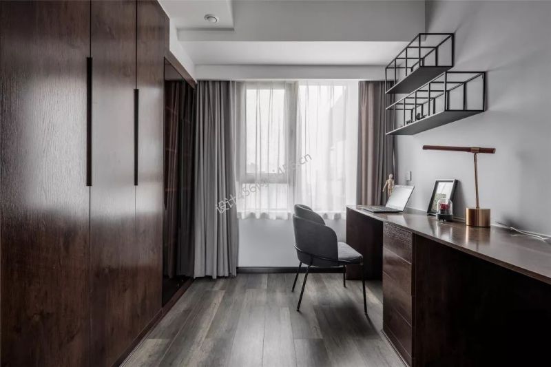 99.5㎡三居室现代风格书房装修效果图