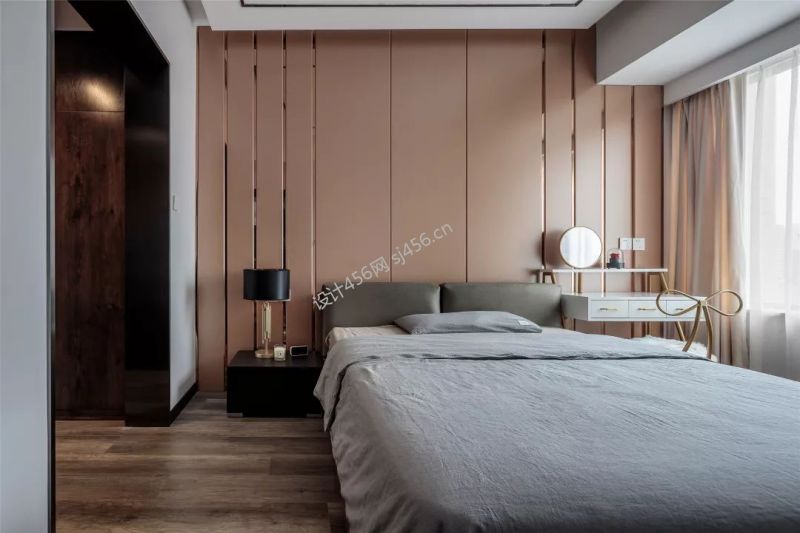 99.5㎡三居室现代风格卧室装修效果图