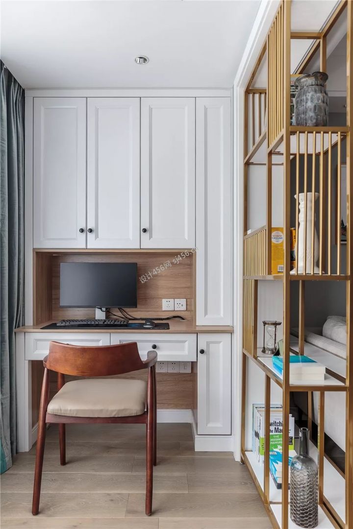 100㎡三居室现代风格书房装修效果图