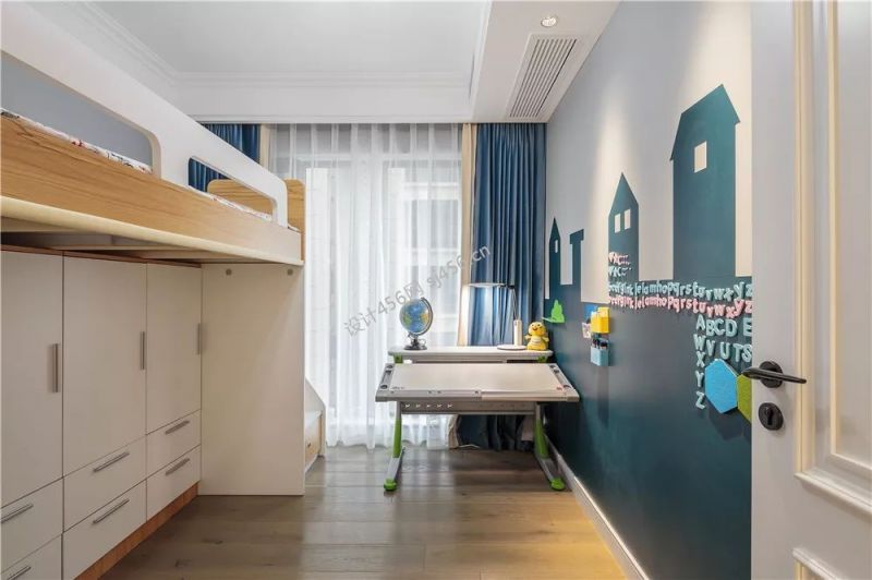 100㎡三居室现代风格儿童房装修效果图