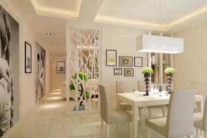 [西安景昊装饰]客厅餐厅如何隔断 客厅餐厅隔断效果图