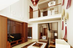 [绵阳铭典装饰]复式房如何装修客厅，装修别忘注意事项