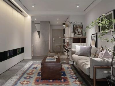 首地江山赋118平米现代简约三居室装修案例