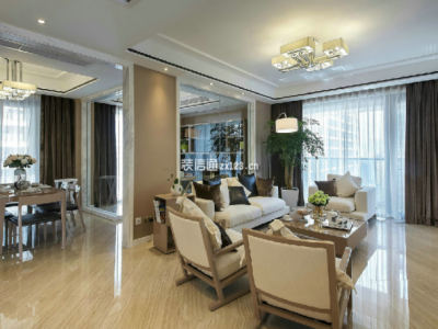 仁恒滨河湾130平现代简约风格装修案例