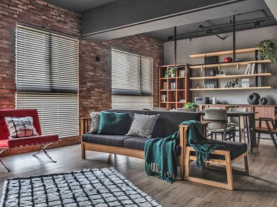 新世纪颐龙湾180平方四室工业风装修案例