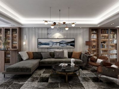 华宇广场145平现代简约风格装修案例