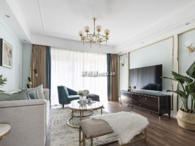 和信孔雀天成115平北欧极简风格装修案例