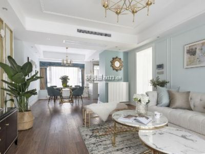 中洲中央城邦125平北欧极简风格装修案例