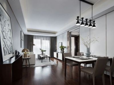 俊发盛唐城现代风格118平米装修案例