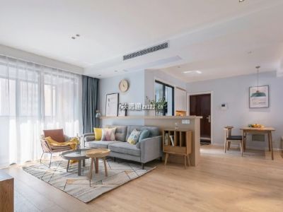 合能璞丽112平现代简约风格装修案例